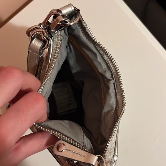 MZ Wallace Crosby Go Crossbody Bag Matte Silver - Picture 4 of 4